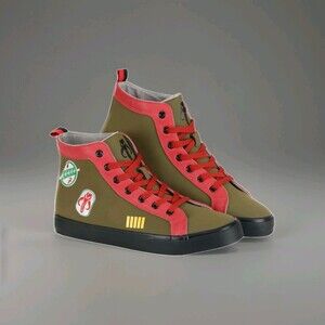 Officially Licensed Star Wars Boba Fett FauxLeather HighTop Unisex Sneakers Sz 6